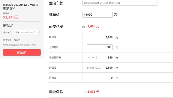 東風(fēng)風(fēng)光3300報價，在售風(fēng)光330報價4萬起