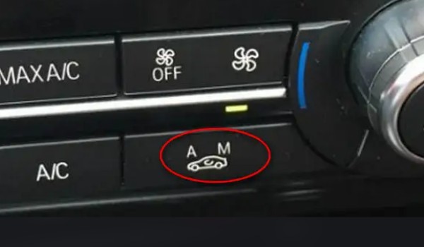 汽車內循環標志 回旋箭頭按鈕(循環汽車內部空氣)