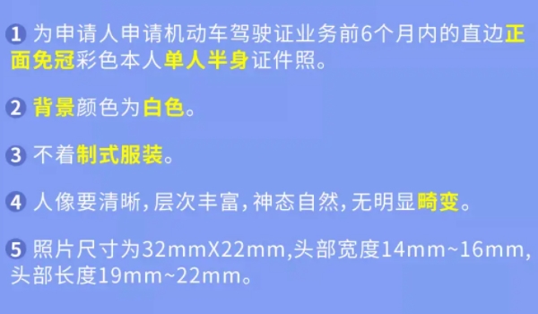駕駛證照片可以自帶嗎、有什么要求 可以自行攜帶 符合相關尺寸