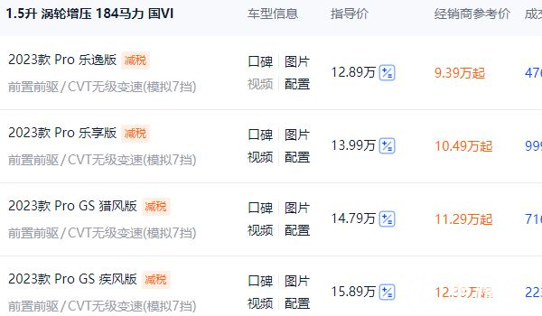 別克威朗pro2022款價(jià)格 別克威朗pro2022款售價(jià)12.89萬元