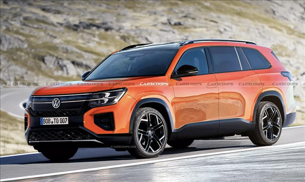 尺寸直逼大型SUV！全新一代大眾途昂假想圖曝光：2026年有望推出