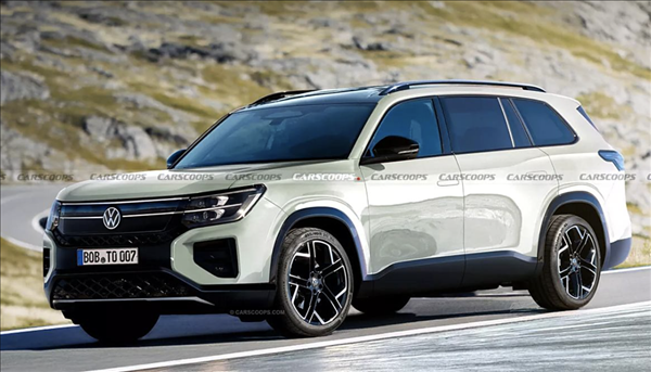 尺寸直逼大型SUV！全新一代大眾途昂假想圖曝光：2026年有望推出