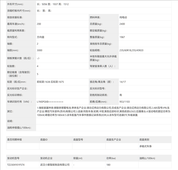 車長超5米！小鵬全新車型P7 完成申報：造型亮眼對標智界S7